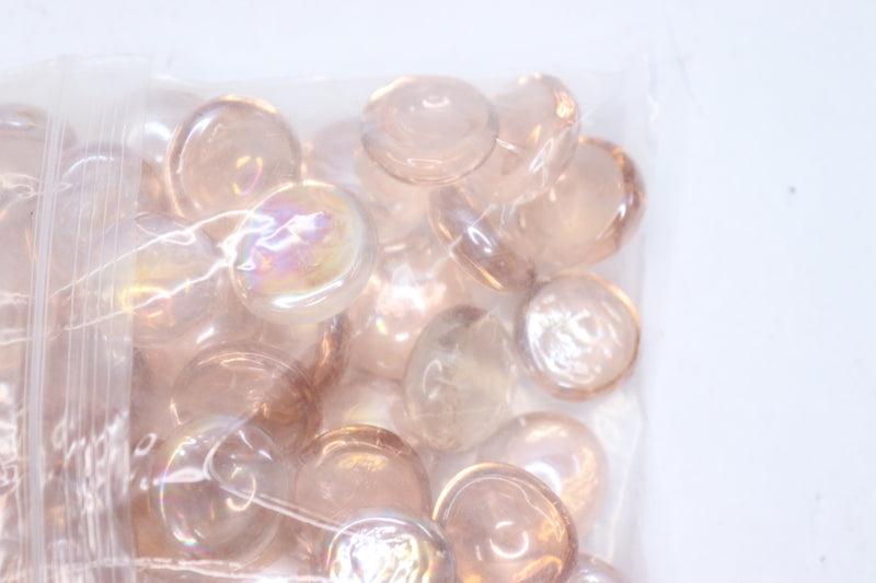 Kingou Gems/Marbles/Stones/Beads Flat Glass 1 Lb 17-19mm for Vase Filler