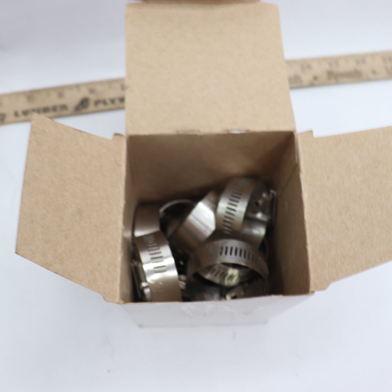 (10-Pk) Ideal Tridon Worm Drive Clamp Stainless Steel 1 - 1-3/4" x 5/8" W