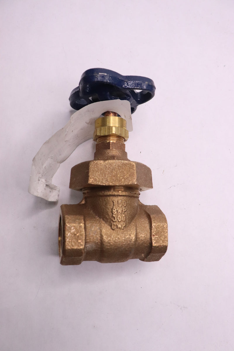 Nibco Threaded Solid Wedge Stem Gate Valve Bronze Class 150 3/4" Pipe