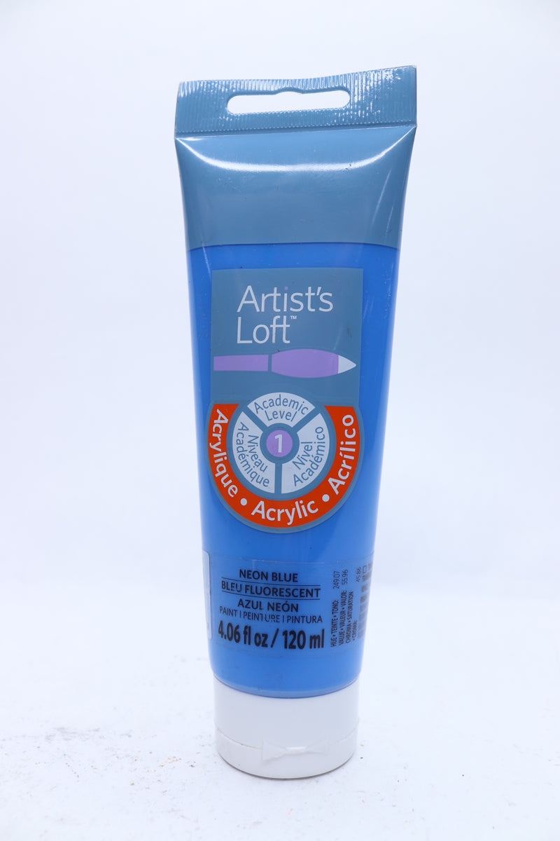 Artist's Loft Acrylic Paint Neon Blue 4.06 Fl Oz. 266601
