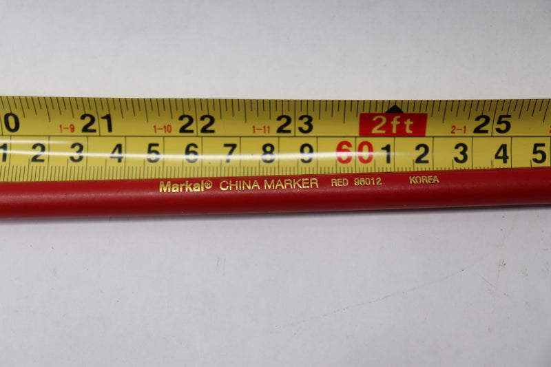 (7-Pk) Markal Paper Wrapped China Marker Red 96012 - Incomplete