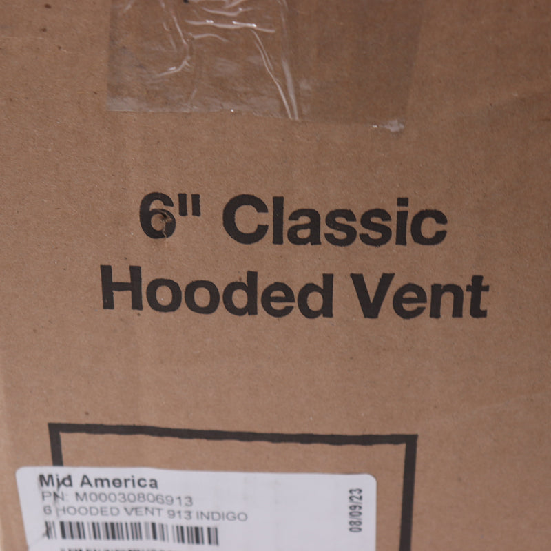 Mid America Hooded Vent 913 Indigo 6" M00030806913