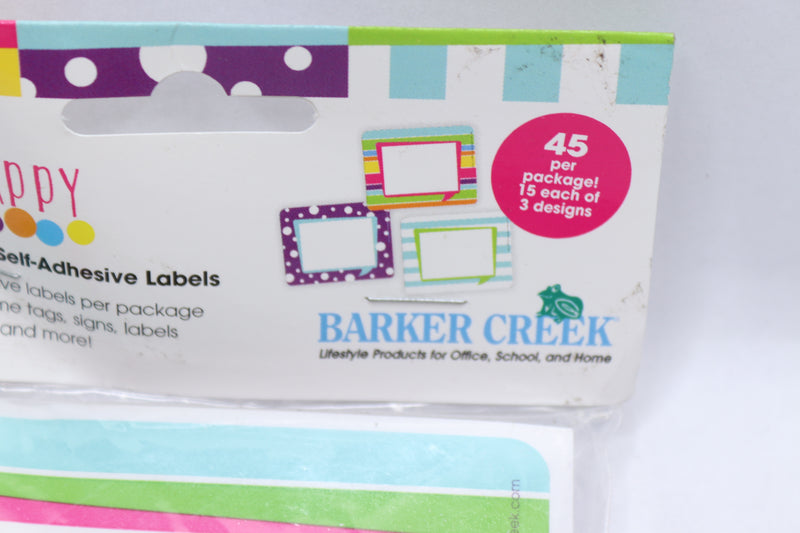 (45-Pk) Barker Creek Multi-Purpose Name Badges & Self-Adhesive Labels Paper