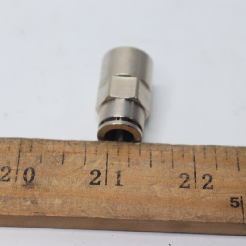 Norgren Straight Compressed Air Push-In Fitting Nickel Plated Brass 8mm