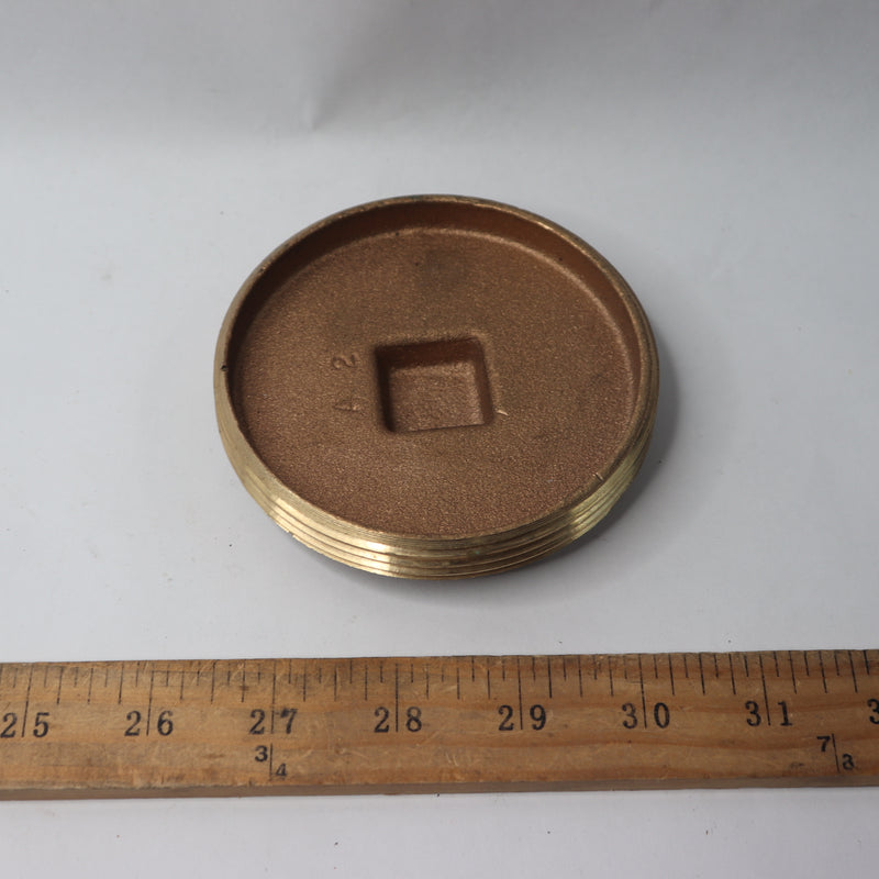 LEE Raised Nut Clean Out Cover Brass 3.5" 25-628