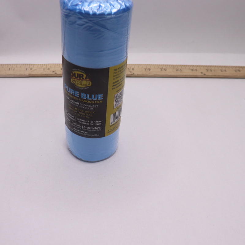 Dura-Gold Pure Blue Pre-Folded Making Film Paintable Plastic Protective Sheeting