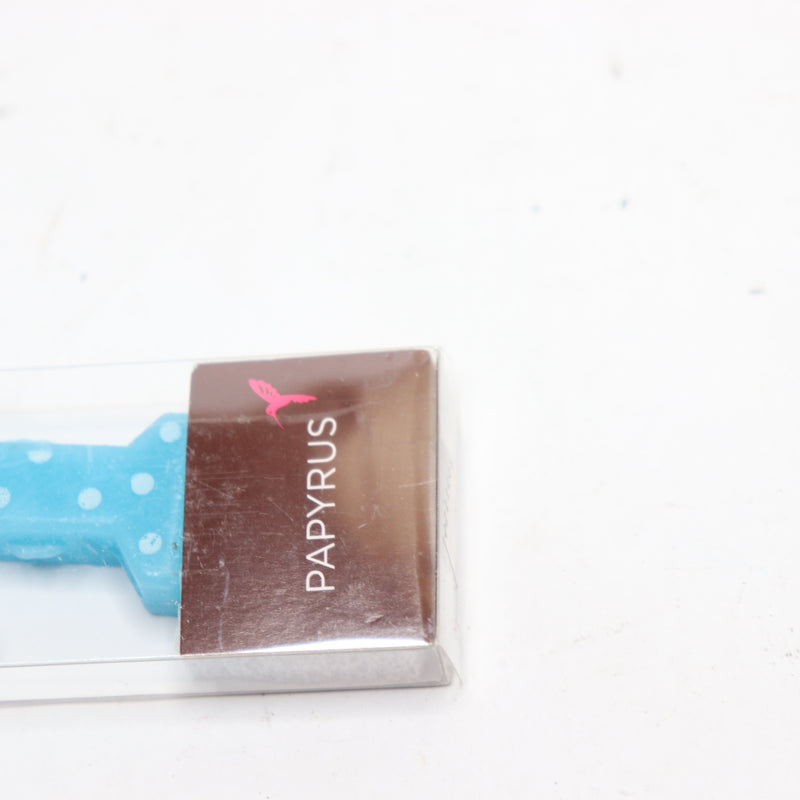 Papyrus Polka Dot Number 1 Birthday Candle Blue