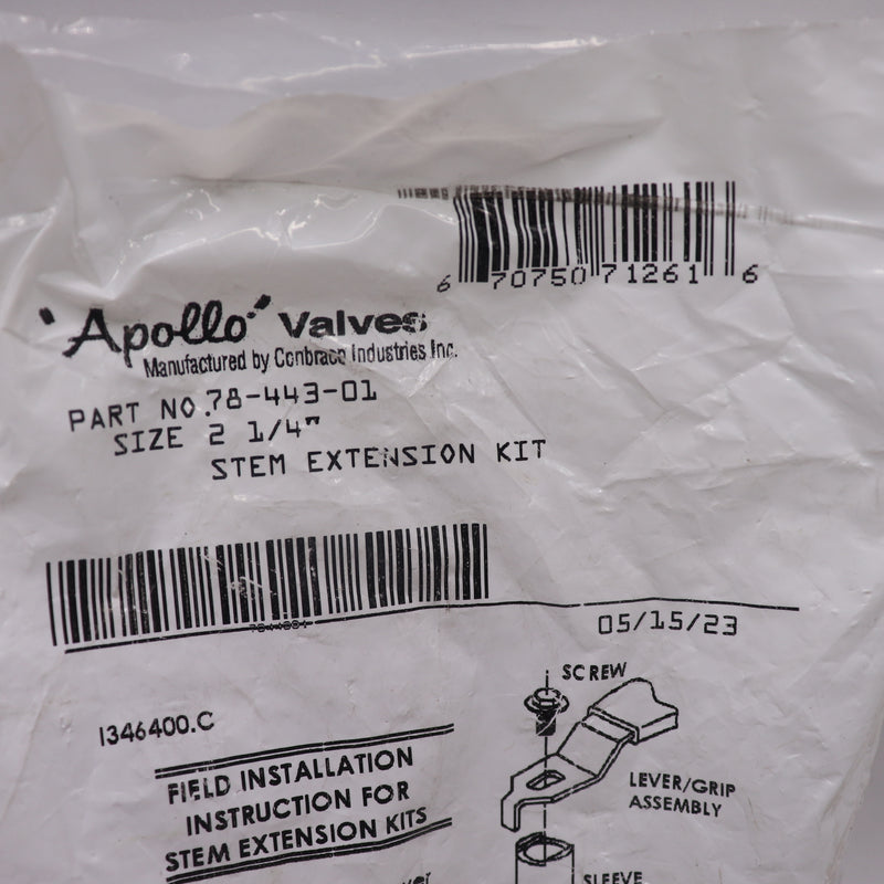 Apollo Ball Valve Stem Extension Kit 2-1/4" 78-443-01