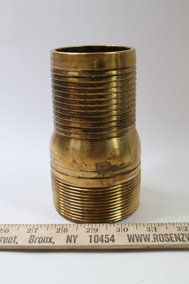 Dixon King Combination Nipples NPT Threaded End No Knurl 3-In BST35