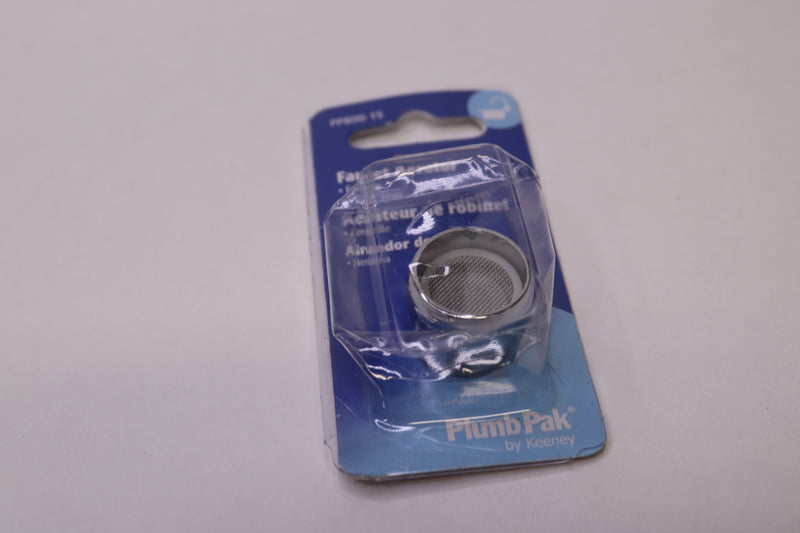 PlumPak Faucet Aerator  Chrome Plated Brass 55/64-27 Female 55/64" PP800-15