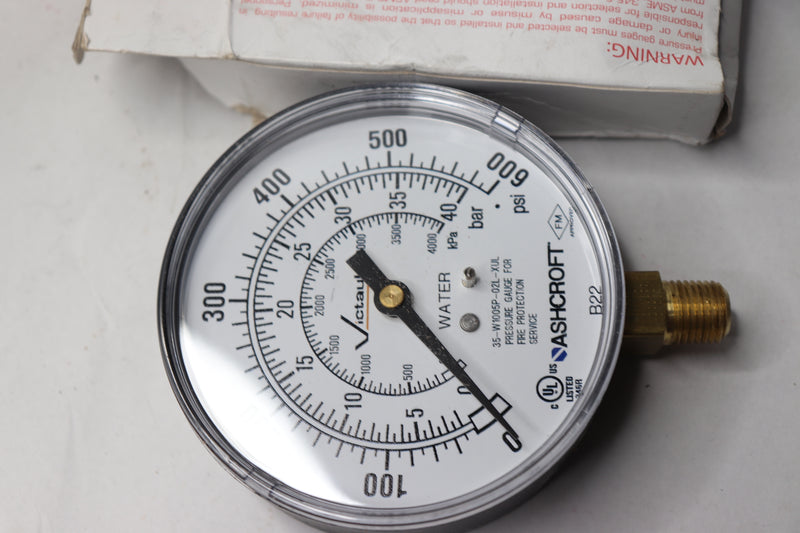 Ashcroft Pressure Gauge 0-600 PSI S002751002