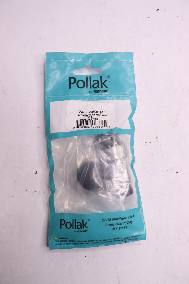 Pollak Momentary Switch with Black Boot Nut 60A 12VDC 24-360EP