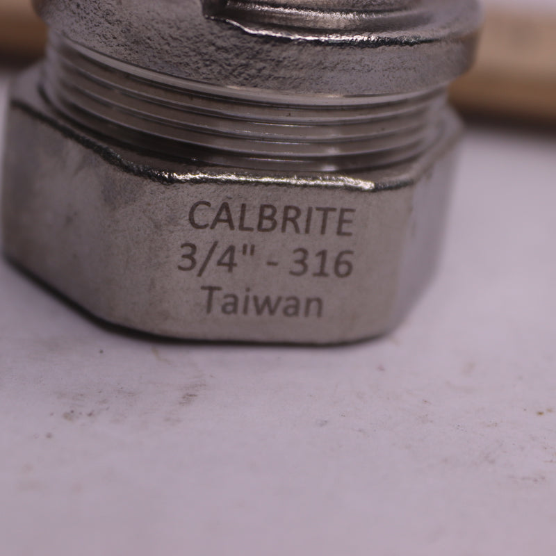 Calbrite 45 Degree Elbow 316 Stainless Steel 3/4" NPT