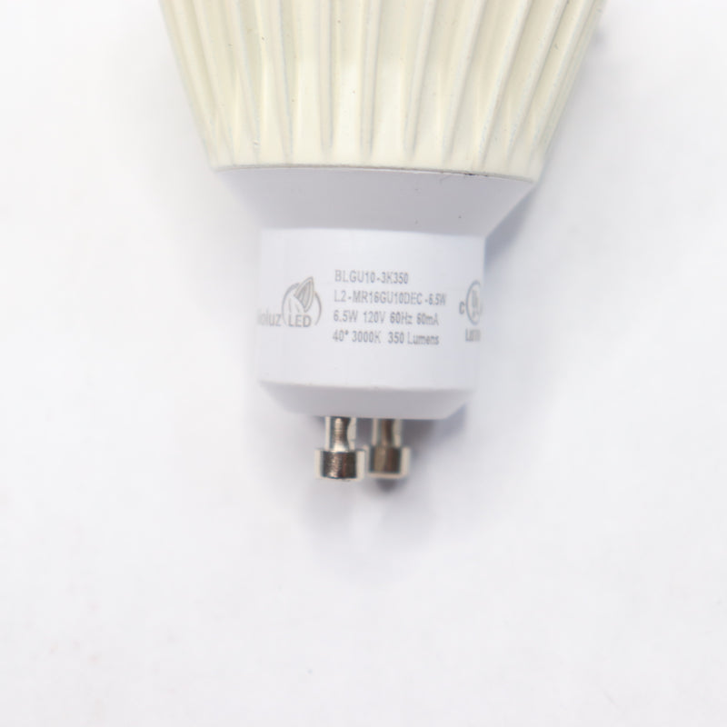 Bioluz LED Bulb Soft White 3000K 50w 6.5w 120v BLGU10-3K350
