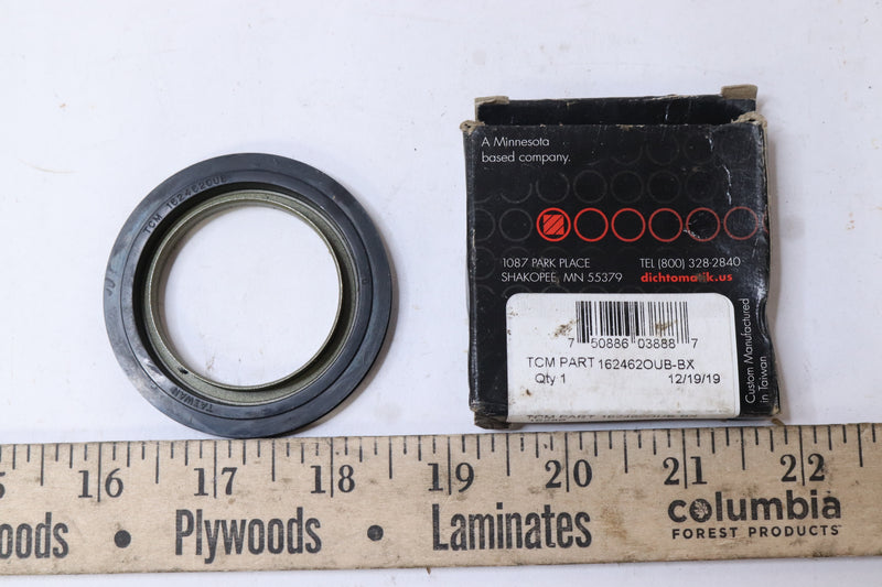 TCM Oil Seal OUB Type Carbon Steel Rubber 1.625" x 2.462" x 0.25" 162462OUB-BX