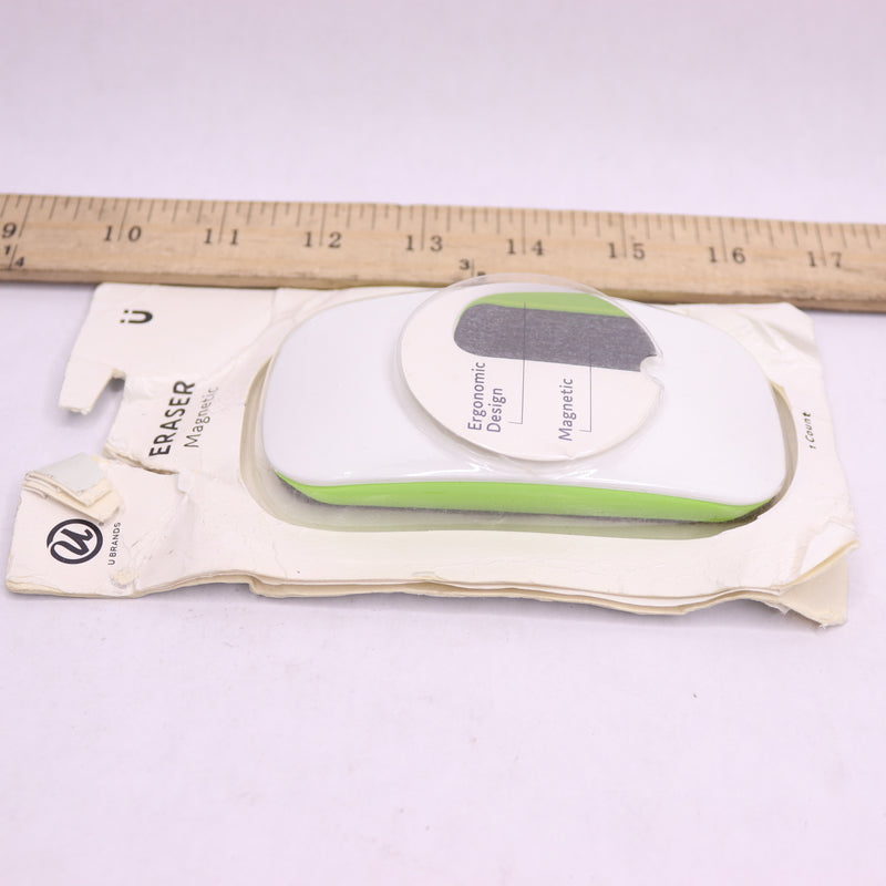 U Brands Magnetic Dry Erase Board Eraser Felt Bottom Surface 4.5" x 2.25" x 1"
