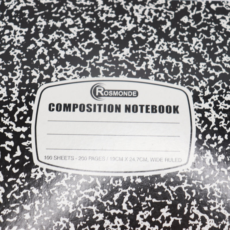 Rosmonde Composition Notebooks Wide Ruled 200 Pages 9-3/4" x 7-1/2"