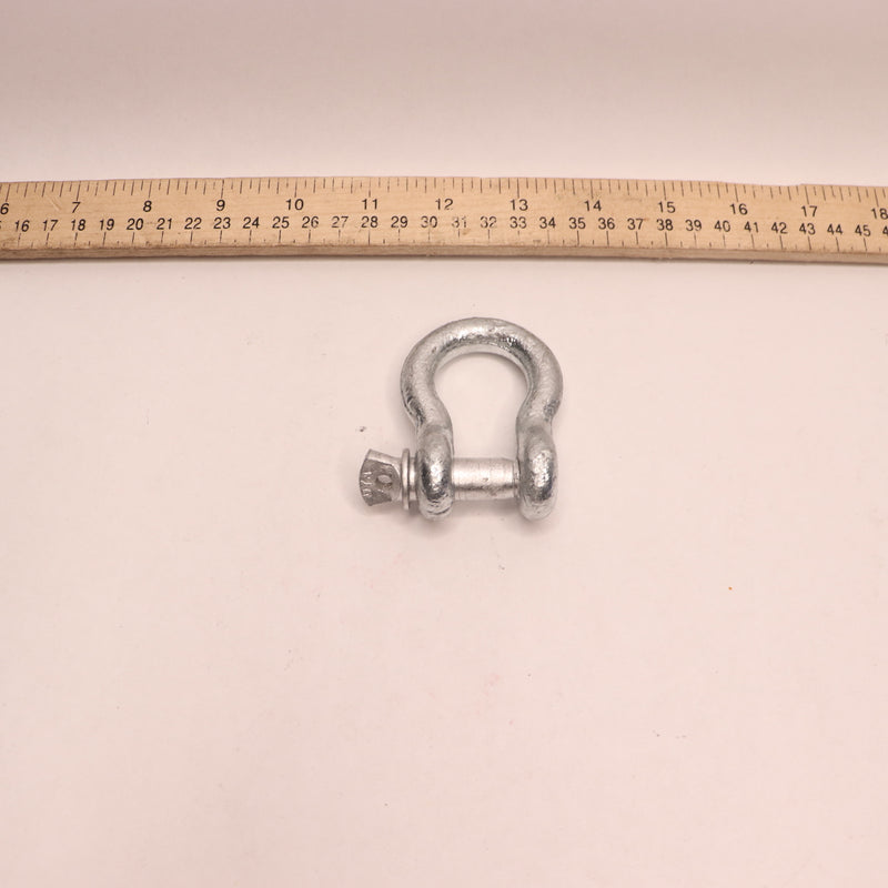 Grainger Anchor Shackle Alloy Steel Pin Carbon Steel 7/16" 55AY13A