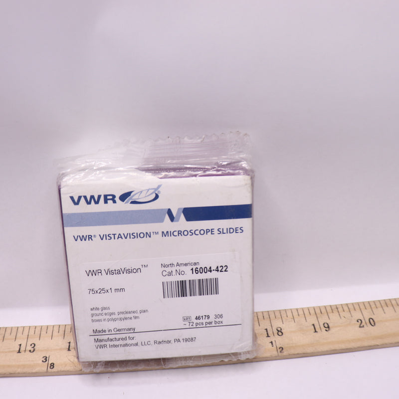 (72-Pk) VWR Microscope Glass Slides 72 x 25 mm 16004-422