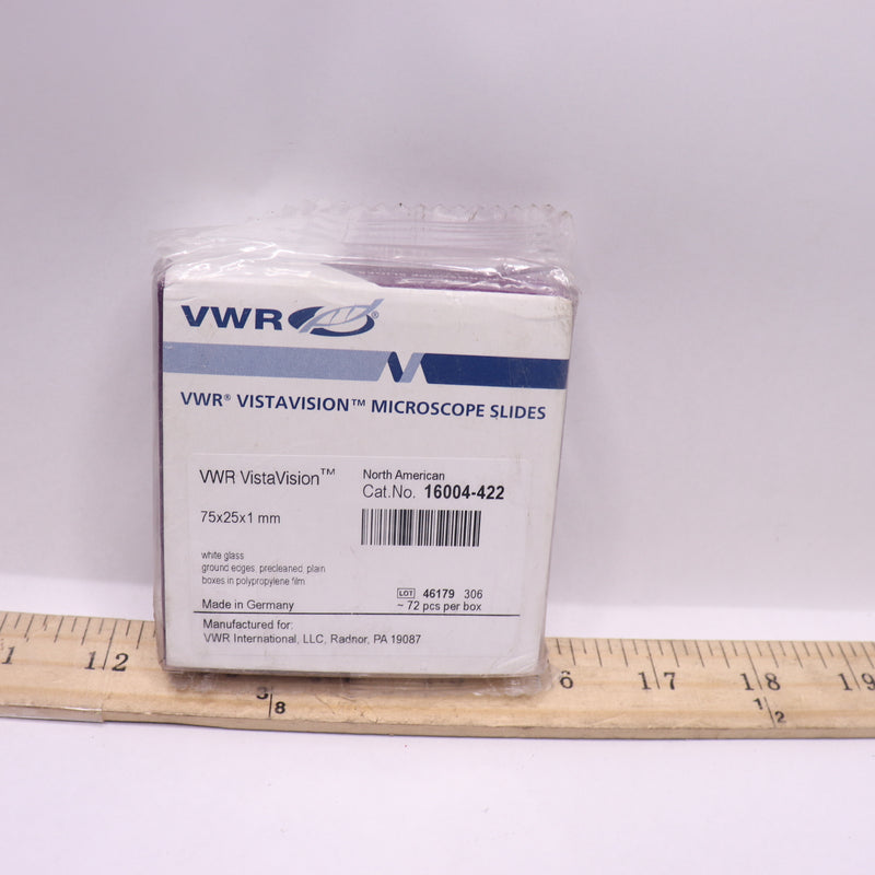 (72-Pk) VWR Microscope Glass Slides 72 x 25 mm 16004-422