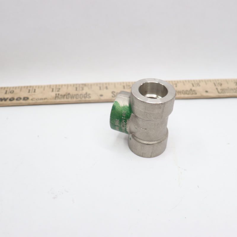 Anvil Threaded Socket Weld Pipe Tee 316 & 316L Stainless Steel 3000psi 1/2"