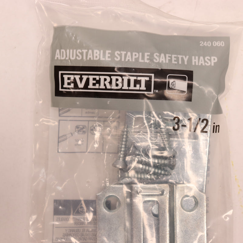 Everbilt Galvanized Adjustable Staple Safety Hasp 3-1/2" 240060