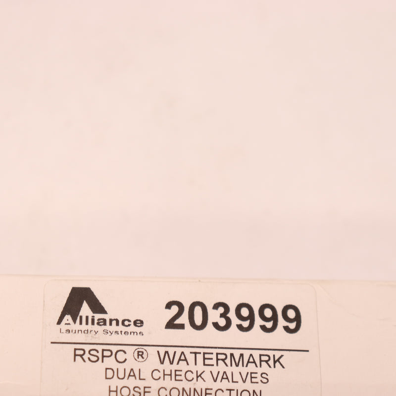 Alliance Watermark Check Valve Assembly 203999