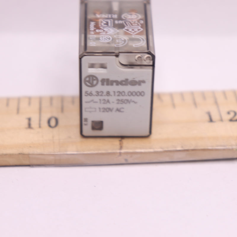 Finder Miniature Power Relay Series 56 2-Poles 12Amp 120VAC 56.32.8.120.0000