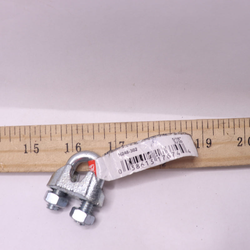 National Wire Cable Clamp Zinc Plated 5/16" N248-302