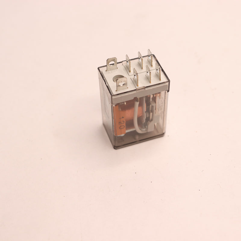 Finder Power Relay DPDT 120 VAC 12 A 56 Series Socket 56.32.8.120.0000