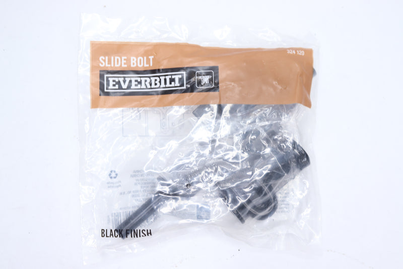 Everbilt Slide Bolt Kit Black 324120