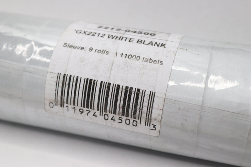 (9-Pk) Garvey Blank Label White GX2212