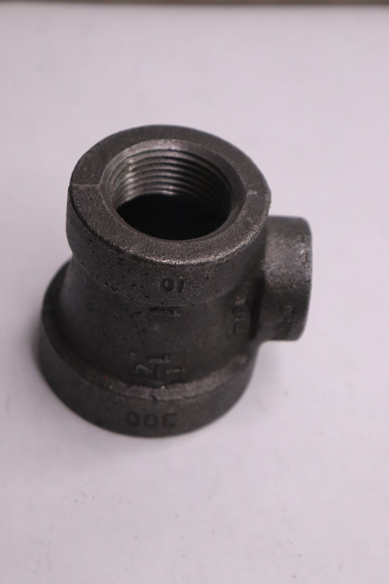 Southland Threaded Reducing Tee Black Malleable Iron 1" x 1-1/2" x 1/2"