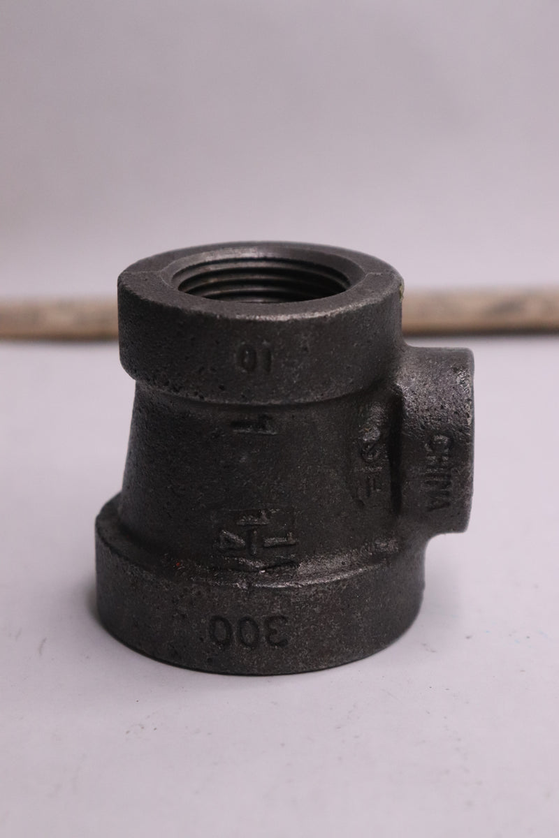 Southland Threaded Reducing Tee Black Malleable Iron 1" x 1-1/2" x 1/2"