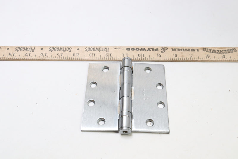 Hager Door Hinge Brushed Finish 4.5" x 4.5" - No Hardware