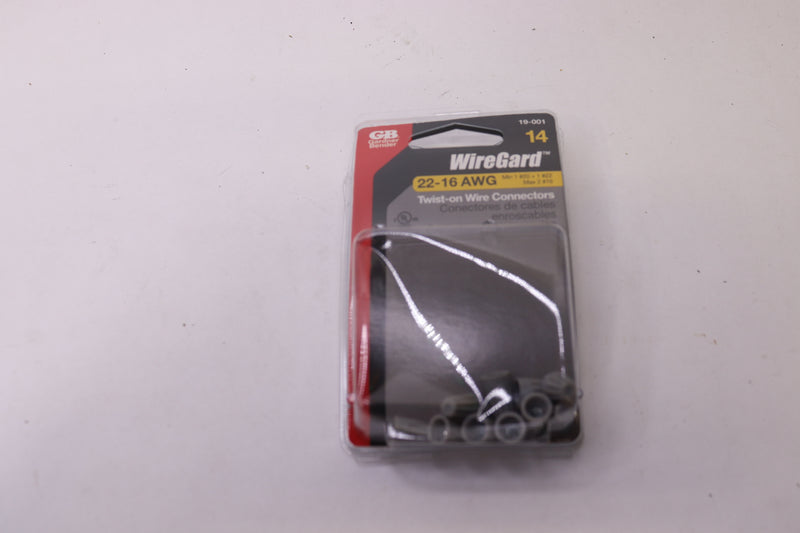 (10-Pk) Gardner Bender Screw-On Wire Nuts 22-16 AWG 19-001