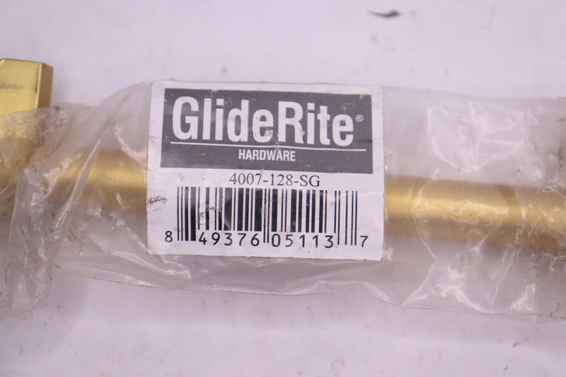 GlideRite Euro Style Cabinet Drawer Bar Solid Satin Gold 5" CC 4007-128-SG