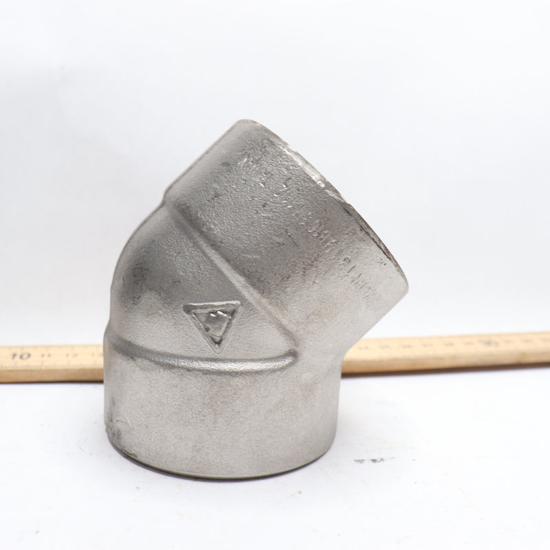 Anvil 45 Degree Elbow Reducing Malleable Iron Galvanized 1-1/2"