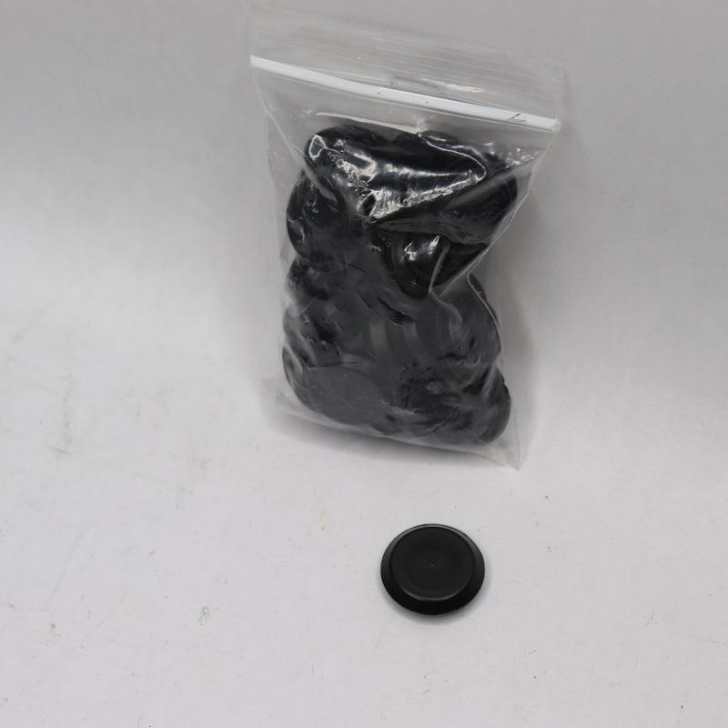 (25-Pk) Capplugs Flush Mount Sheet Metal Hole Plug Black Plastic Body 3/4"