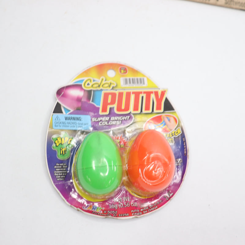 (2-Pk) Jaru Super Bright Color Putty Eggs 1207