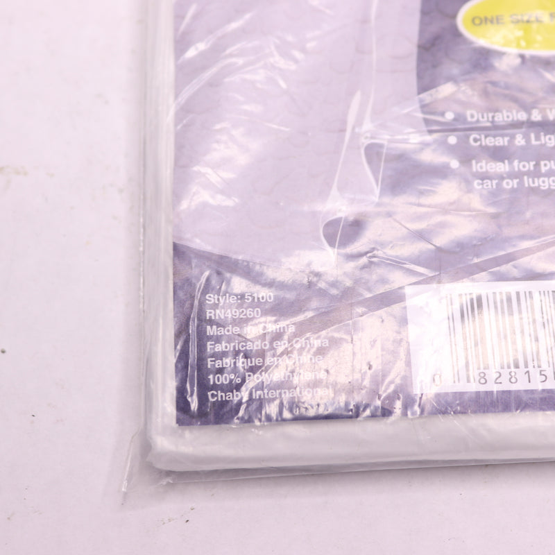 The Weather Station Emergency Rain Poncho Clear 5100