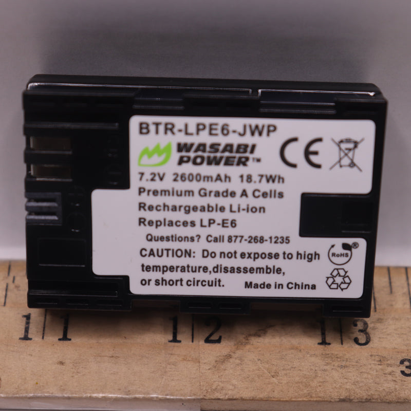 Wasabi Power Battery 7.2V 2600mAh 18.7Wh BTR-LPE6-JWP