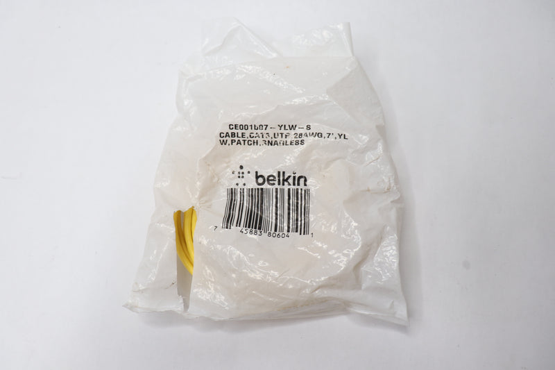 Belkin CAT.6 UTP Patch Network Cable Yellow 7Ft. CE001B07-YLW-S