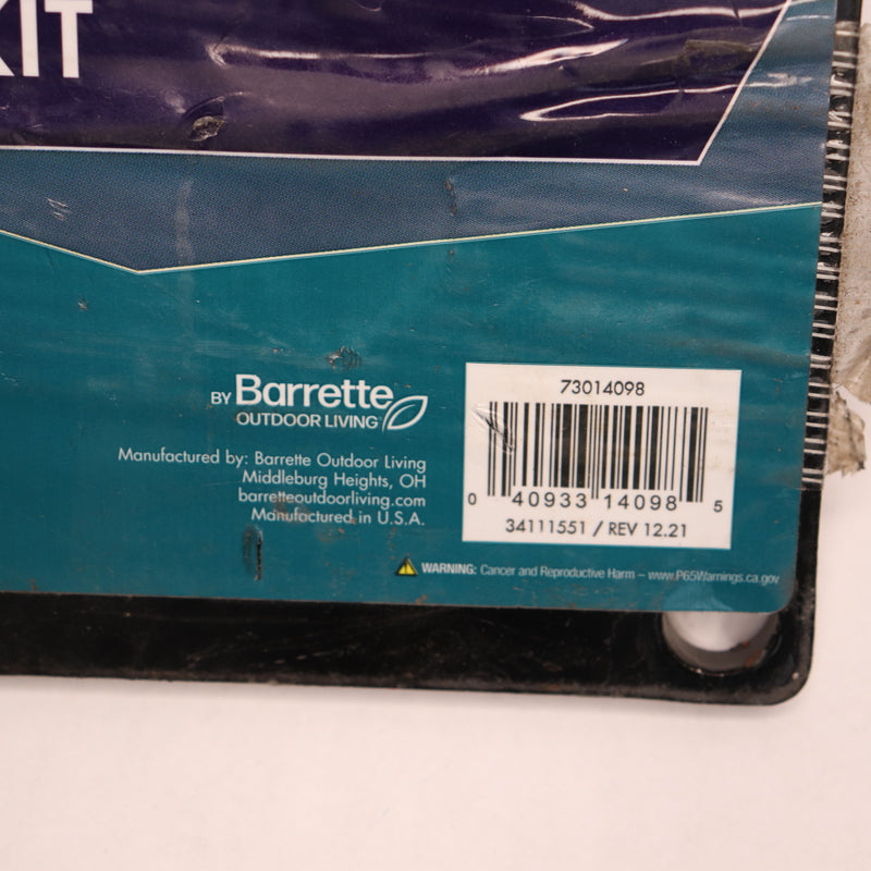 Barette Post Install Kit Railings Deck Baluster Metal Black 73014098