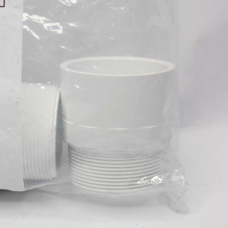 (5-Pk) Dura Plastics Fitting Male Adapter Schedule 40 PVC MIPT x Slip 2" 436-020