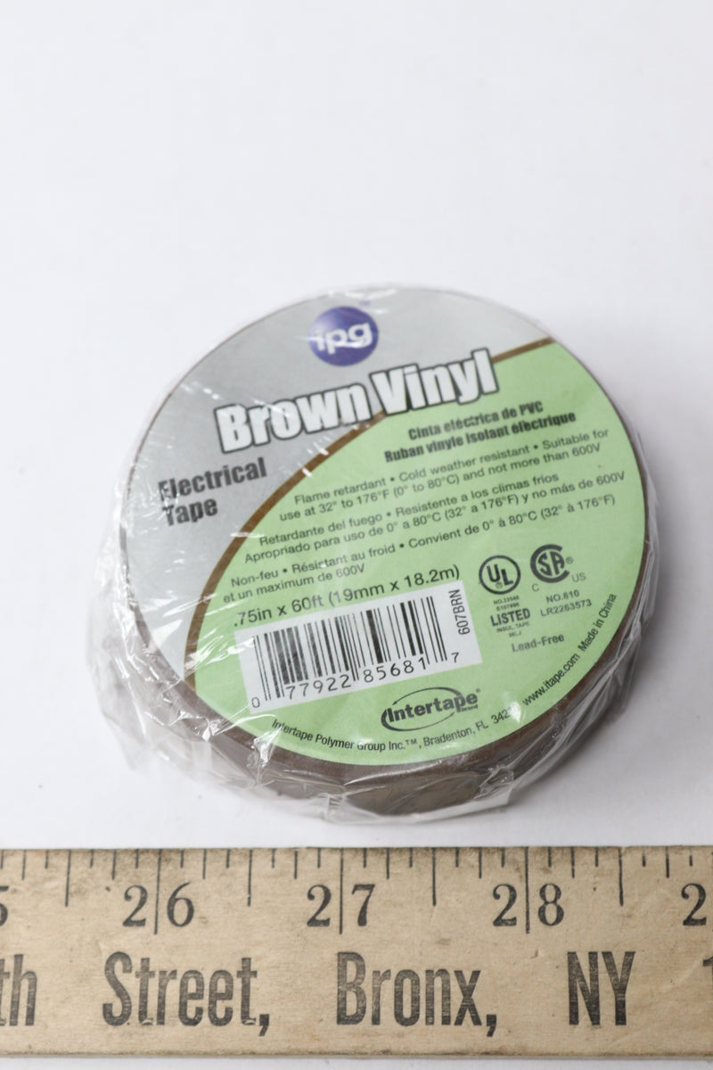 Intertape Electric Tape Brown 3/4" x 60' 607BRN
