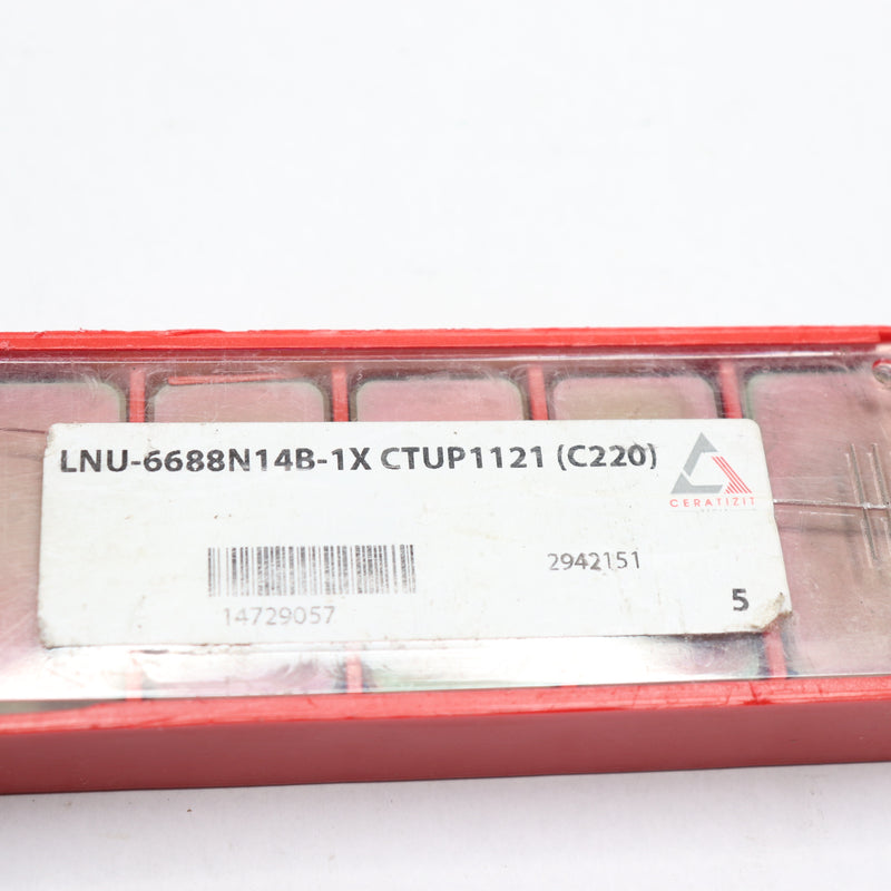 (5-Pk) Ceratizit Tool Insert CTUP1121 LNU 668N14B-1X