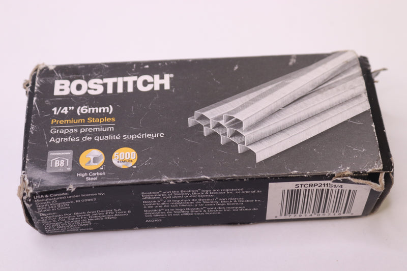 (5,000-Pk) Bostitch Powercrown Premium Staples 1/4" STCRP2115-1/4
