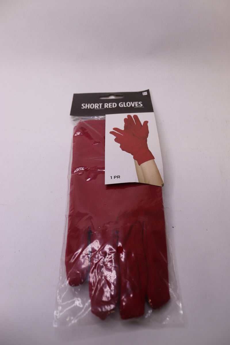 (2-Pk) Amscam Short Women Gloves Red 840208