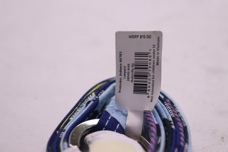 Vera Bradley Lanyard Key Ring ID Clip Cotton Signature Floral 28145-X49